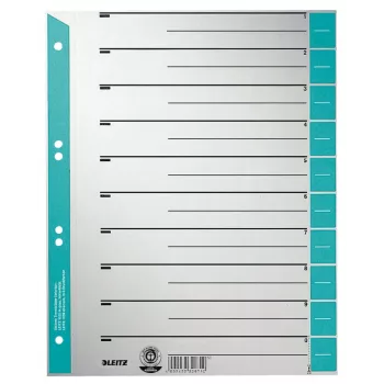 Leitz 16520030 Ευρετήριο με δείκτες Αριθμητικό ευρετήριο με δείκτες χαρτόνι μπλε, γκρι
