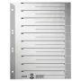 Leitz 16520085 Ευρετήριο με δείκτες Αριθμητικό ευρετήριο με δείκτες χαρτόνι γκρι