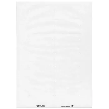 Leitz 66430001 αυτοκόλλητη ετικέτα ορθογώνια λευκή