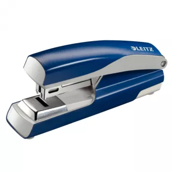 Leitz Συρραπτικό 5505 NeXXt, 30 φύλλων, επίπεδο κλείσιμο, Μέταλλο, 30 φύλλων, Μπλε, Γκρι, Επίπεδο συρράπτωμα, 26/6, Μέταλλο, Πλαστικό, 80 g/m²