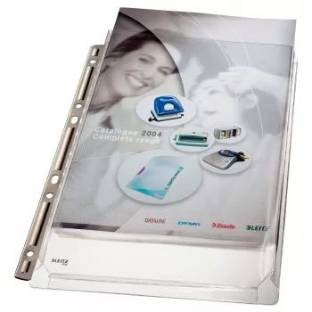 Leitz Premium Επεκτάσιμη θήκη με μεταλλική λωρίδα συρραφής A4, 48% ανακυκλωμένο πλαστικό από απορρίμματα προ-κατανάλωσης