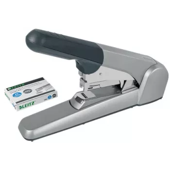 Leitz Heavy Duty επίπεδο συρραπτικό clinch, 60 φύλλα, γκρι, ανοιχτό γκρι, standard-clinch, 25/10, 6 cm, 110 συνδετήρες