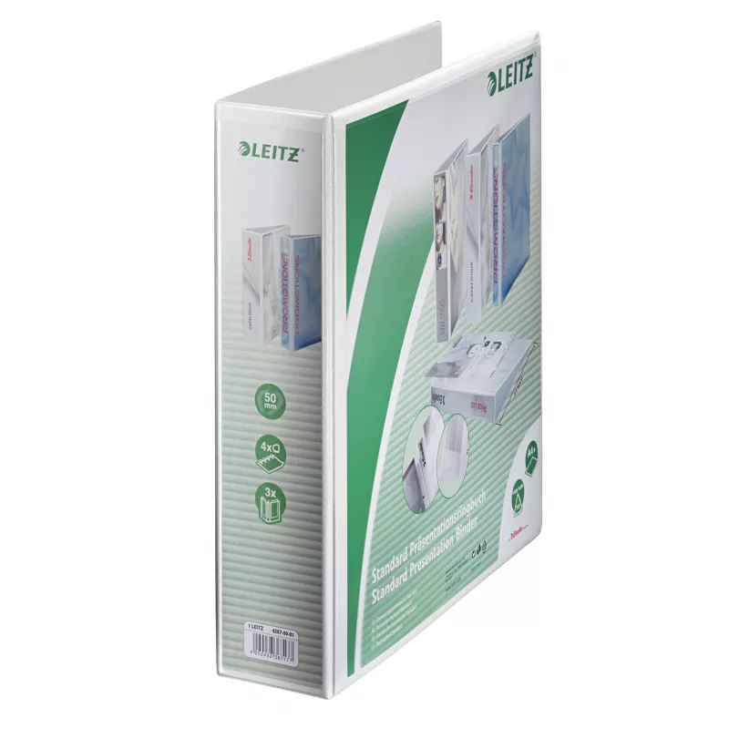 Leitz 42870001 ντοσιέ δακτυλίων A4 λευκό
