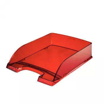 Leitz 52260028 οργανωτής γραφείου πολυστυρένιο κόκκινο, διαφανές