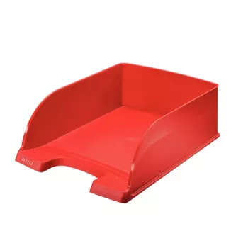 Leitz θήκη εγγράφων Plus Jumbo, πλαστικό, κόκκινο, A4, φάκελος, επιστολή, σημείωση, χαρτί, 242 x 330 x 95 mm, 255 x 357 x 103 mm
