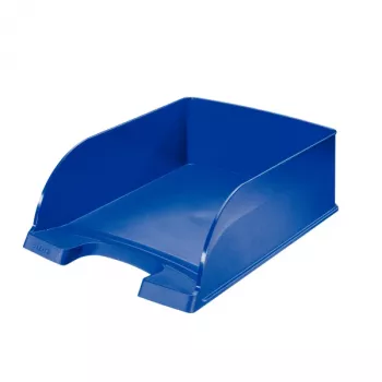 Leitz θήκη εγγράφων Plus Jumbo, πλαστικό, μπλε, A4, φάκελος, επιστολή, σημείωση, χαρτί, 242 x 330 x 95 mm, 255 x 357 x 103 mm