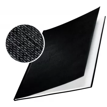 Leitz impressBIND εξώφυλλα σκληρό λινό 14,0 mm, A4, χαρτόνι, μαύρο, ματ, 140 φύλλα, 1,4 cm