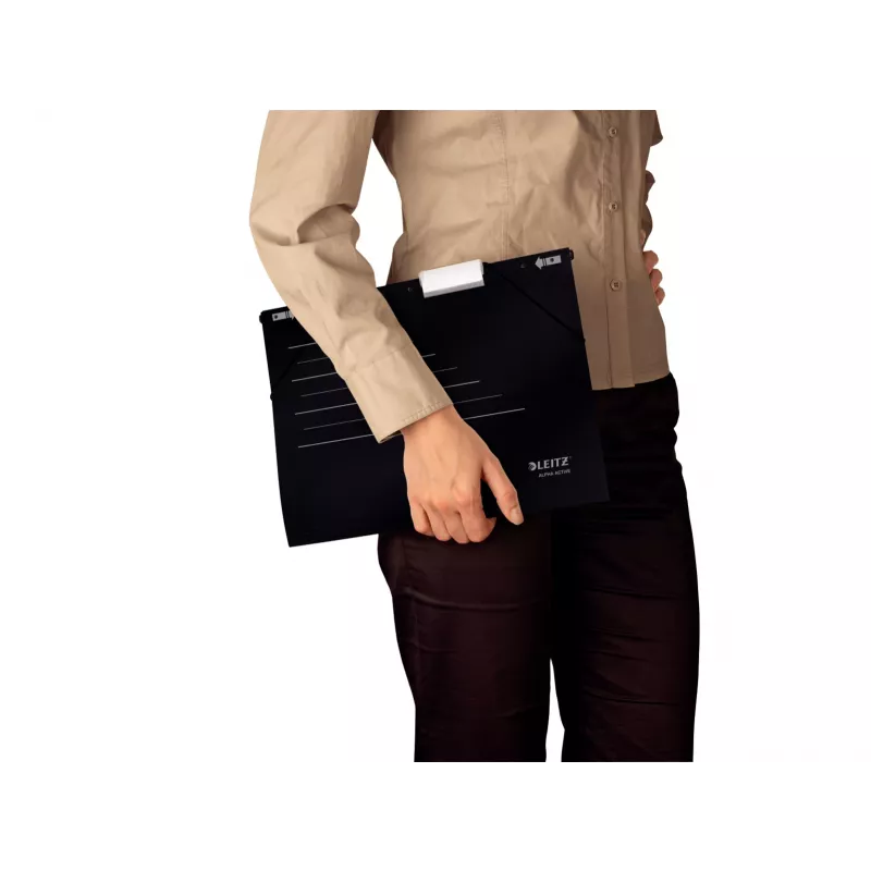Leitz Hängeregistraturmappe Alpha Active FSC®, A4, μαύρο, χαρτόνι, 348 mm, 260 mm, 90 g