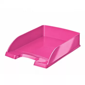 Leitz Briefablage WOW, πλαστικό, ροζ, A4, 255 x 357 x 70 mm, 280 g, A4
