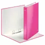 Leitz Ringbinder WOW laminiert A4+ 2DR/25mm, A4, χαρτόνι, ροζ, λευκό, 250 φύλλα, 80 g/m²