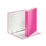 Leitz Ringbinder WOW Laminated A4+ 4DR/25mm, A4, χαρτόνι, ροζ, 230 φύλλα, 80 g/m², 2,5 cm