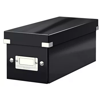 Leitz Click & Store WOW CD-Aufbewahrungsbox, μαύρο, χαρτόνι, 143 mm, 352 mm, 136 mm, 440 g
