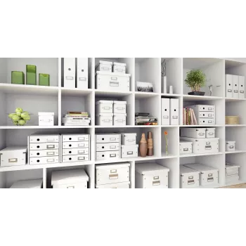 Leitz Click & Store WOW DVD-Aufbewahrungsbox, λευκό, χαρτόνι, 206 mm, 325 mm, 147 mm, 570 g