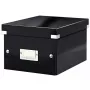 Leitz Click & Store WOW Small Storage Box, μαύρο, χαρτόνι, 7,4 L, 200 x 250 x 148 mm, 540 g, 1 τεμ.