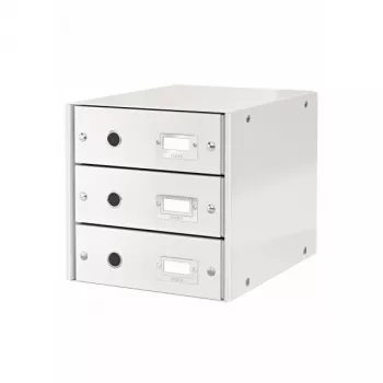 Leitz Click & Store WOW Συρτάρι (3 συρτάρια), λευκό, χαρτόνι, 286 mm, 282 mm, 330 x 251 x 59 mm, 2,21 kg