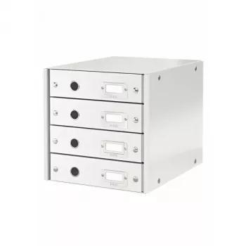 Leitz Click & Store WOW συρτάρι ντουλάπι (4 συρτάρια), λευκό, χαρτόνι, 286 mm, 282 mm, 330 x 251 x 59 mm, 2,49 kg
