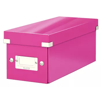 Leitz Click & Store WOW κουτί αποθήκευσης CD, ροζ, χαρτόνι, 143 mm, 352 mm, 136 mm, 440 g