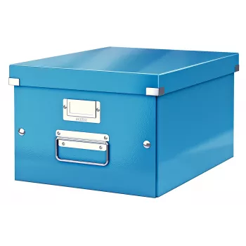 Leitz Click & Store WOW μεσαίο κουτί αποθήκευσης, μπλε, χαρτόνι, 16,7 L, 281 mm, 200 mm, 265 x 335 x 188 mm