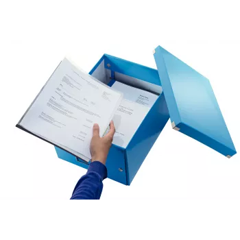 Leitz Click & Store WOW μεσαίο κουτί αποθήκευσης, μπλε, χαρτόνι, 16,7 L, 281 mm, 200 mm, 265 x 335 x 188 mm