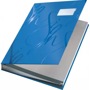Leitz Design βιβλίο υπογραφών με 18 διαχωριστικά A4, μπλε, χαρτόνι, A4, 240 mm, 1020 mm, 340 mm