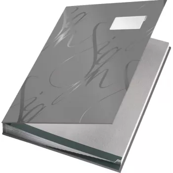 Leitz Design βιβλίο υπογραφών 18 διαχωριστικά A4, γκρι, χαρτόνι, A4, 240 mm, 25 mm, 320 mm