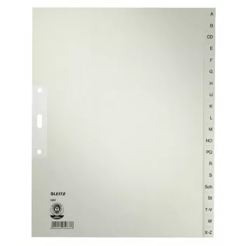Leitz 12010085 ευρετήριο με καρτέλες αλφαβητικό ευρετήριο χαρτί γκρι