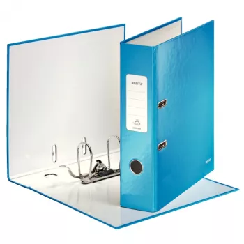 Leitz ντοσιέ με μοχλό 180° WOW POB/πλαστικοποιημένο A4/80 mm, A4, χαρτόνι, μπλε, 600 φύλλα, 80 g/m², 8 cm