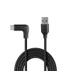 Lindy 1m USB 3.2 Type-A σε ορθογώνιο καλώδιο USB-C, 10Gbps