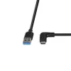 Lindy 1m USB 3.2 Type-A σε ορθογώνιο καλώδιο USB-C, 10Gbps