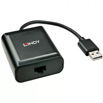 Lindy 60m 4 Port USB 2.0 Cat.6 Extender, USB 2.0, RJ-45, USB 2.0, μαύρο, μέταλλο, 52 mm, 60 mm