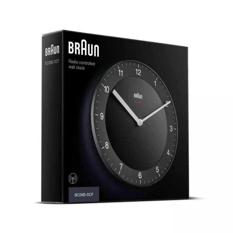 Braun BC06B-DCF ρολόι χαλαζία κύκλος μαύρο