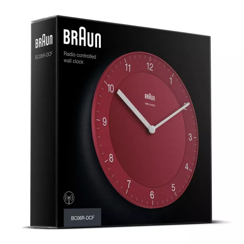 Braun BC06R-DCF ρολόι χαλαζία κύκλος κόκκινο