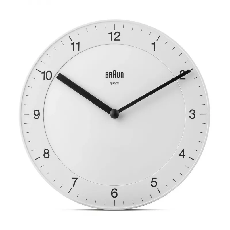 Braun BC06W ρολόι χαλαζία στρογγυλό λευκό