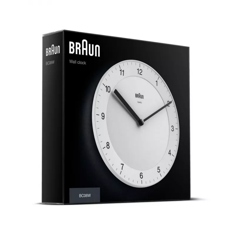 Braun BC06W ρολόι χαλαζία στρογγυλό λευκό