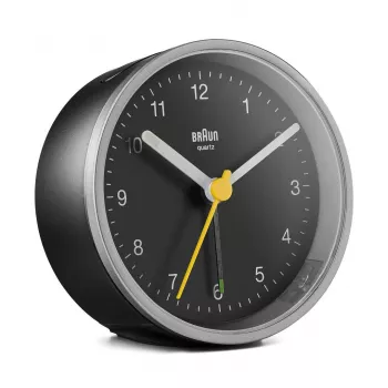 Braun BC12SB ξυπνητήρι χαλαζία μαύρο, ασημί