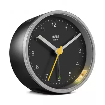 Braun BC12SB ξυπνητήρι χαλαζία μαύρο, ασημί