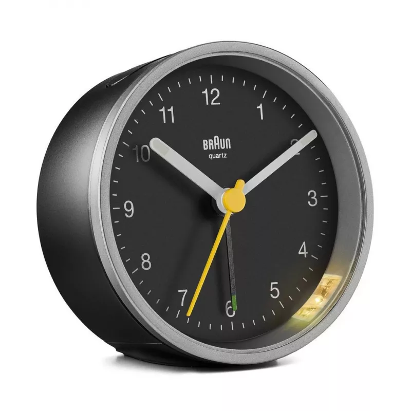 Braun BC12SB ξυπνητήρι χαλαζία μαύρο, ασημί