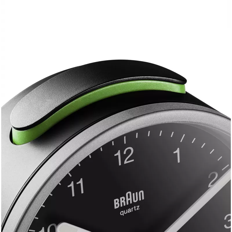 Braun BC12SB ξυπνητήρι χαλαζία μαύρο, ασημί