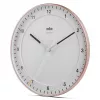 Ρολόι τοίχου BRAUN BC 17 PW DCF — αναλογικό ρολόι DCF, ροζ και λευκό