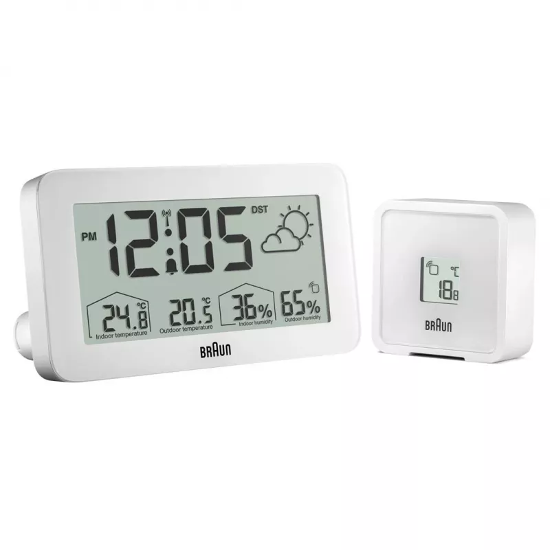 Braun BC13WP-DCF ξυπνητήρι ψηφιακό ξυπνητήρι λευκό