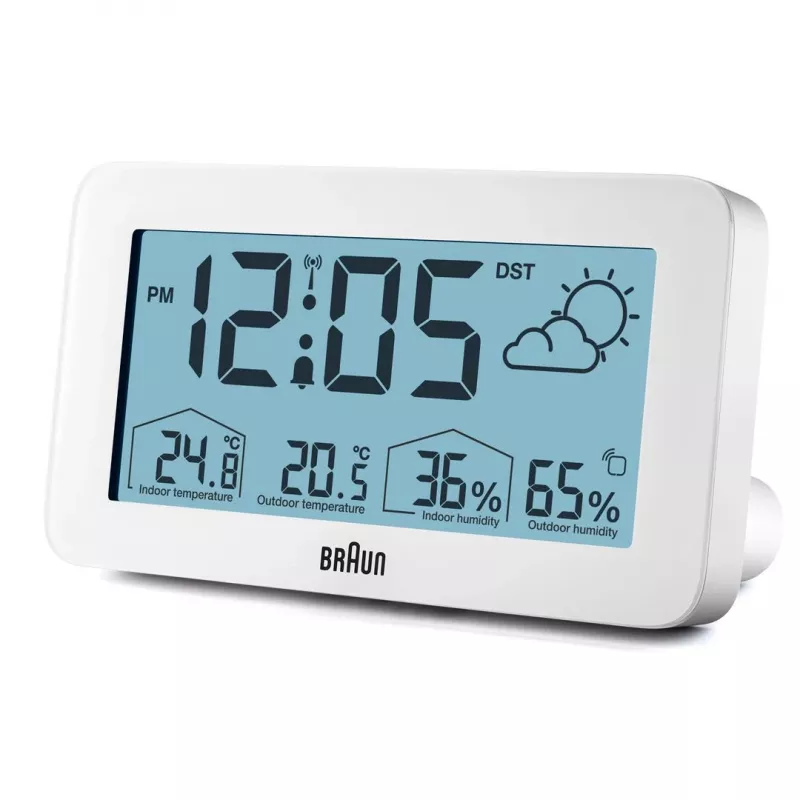 Braun BC13WP-DCF ξυπνητήρι ψηφιακό ξυπνητήρι λευκό
