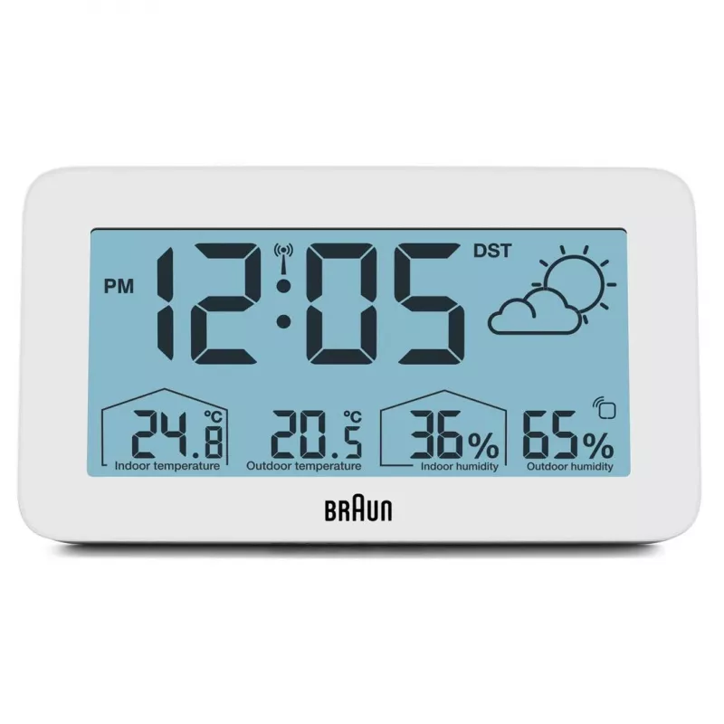 Braun BC13WP-DCF ξυπνητήρι ψηφιακό ξυπνητήρι λευκό