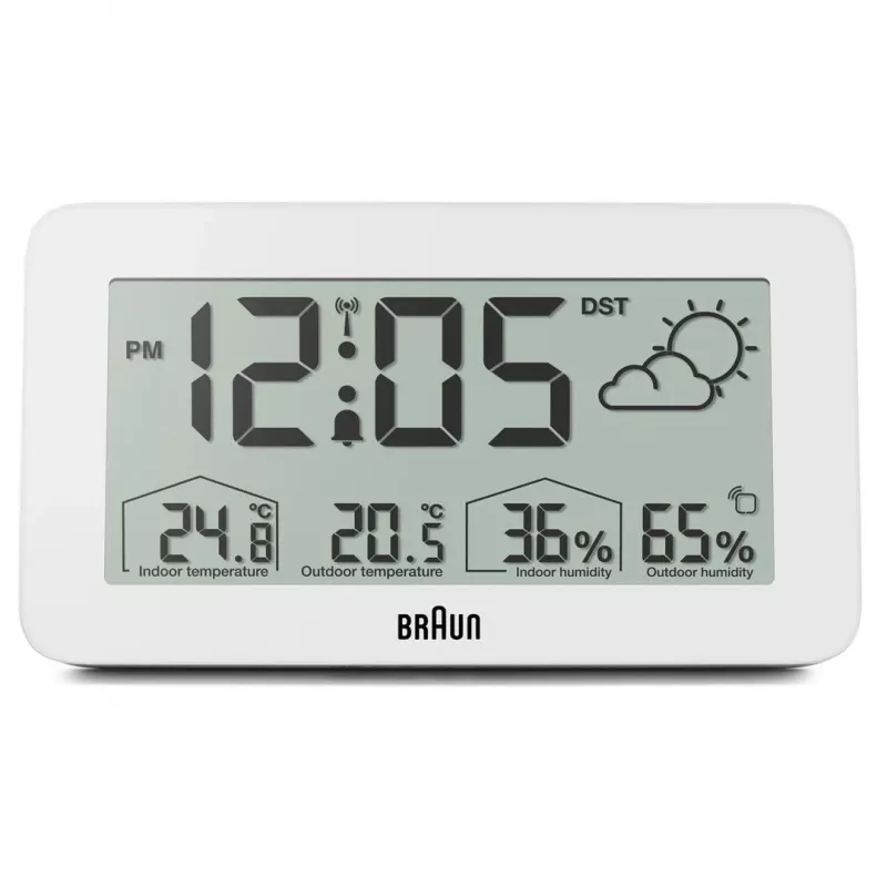 Braun BC13WP-DCF ξυπνητήρι ψηφιακό ξυπνητήρι λευκό