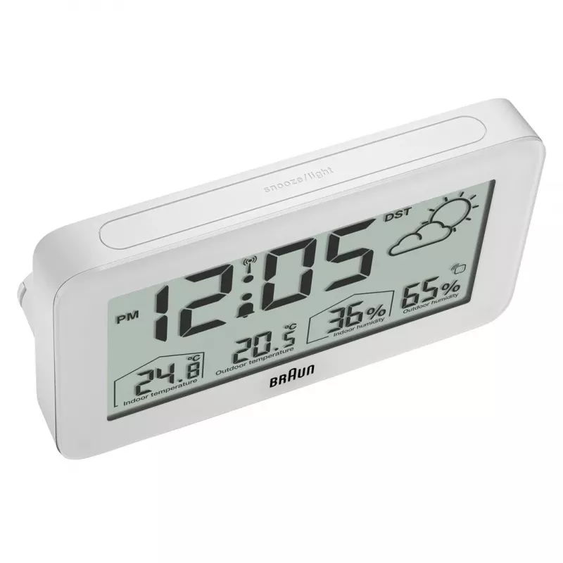 Braun BC13WP-DCF ξυπνητήρι ψηφιακό ξυπνητήρι λευκό