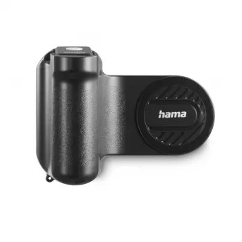 Grip HAMA MagGrip — μαγνητική λαβή smartphone, πλαστικό, μαύρο, 130×50×100 mm