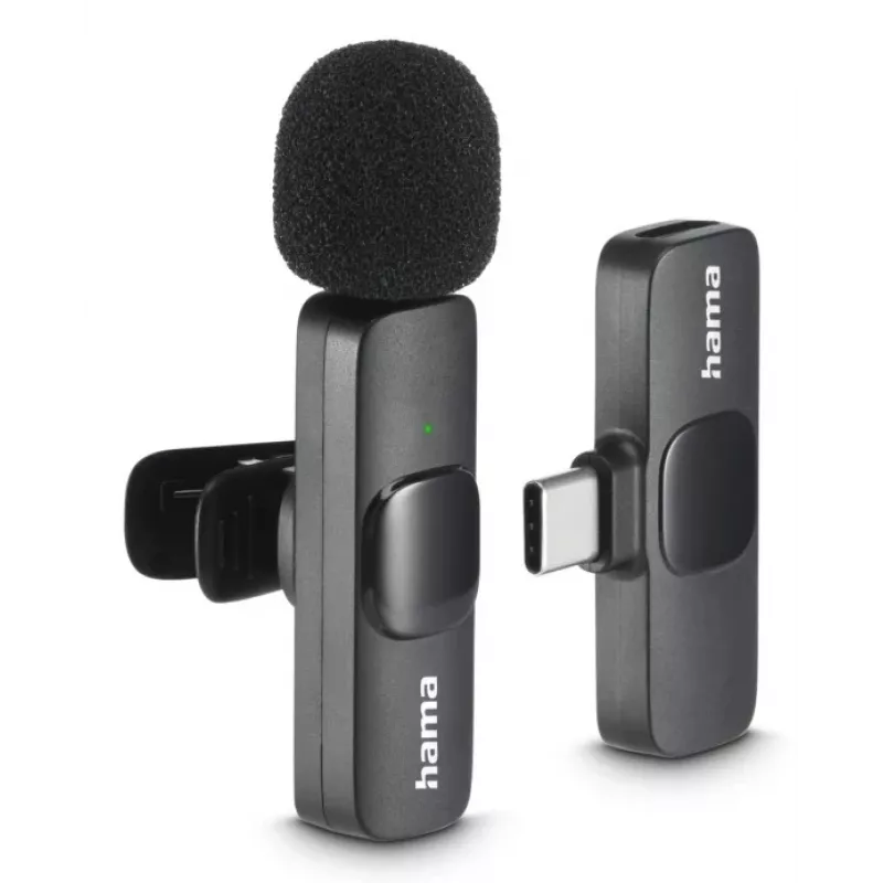 Hama Smart Wireless μαύρο μικρόφωνο πέτου