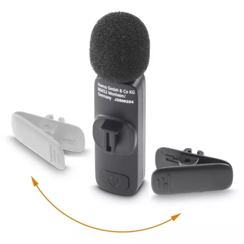 Hama Smart Wireless μαύρο μικρόφωνο πέτου
