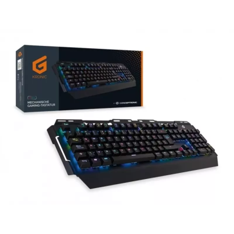 Conceptronic KRONIC Μηχανικό Πληκτρολόγιο Gaming, RGB, γερμανικό layout