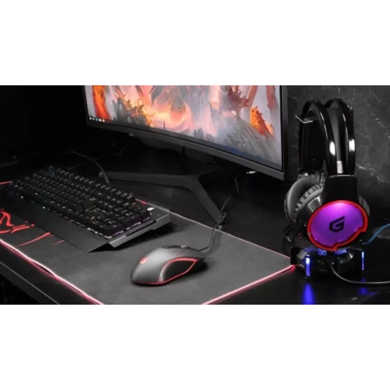 Conceptronic KRONIC Μηχανικό Πληκτρολόγιο Gaming, RGB, γερμανικό layout