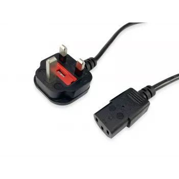 Καλώδιο Ρεύματος Equip 112300 Μαύρο 2 m BS 1363 Υποδοχή C13